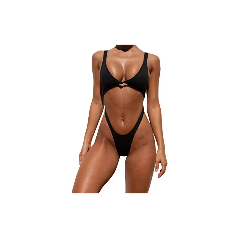 MJGkhiy Costume da Bagno Donna Intero Piscina Triangolo Brasiliana Costume Intero con Coppe Costume Intero Senza Spalline Costume Intero Brillantinato Costume Piscina Donna con Coppe