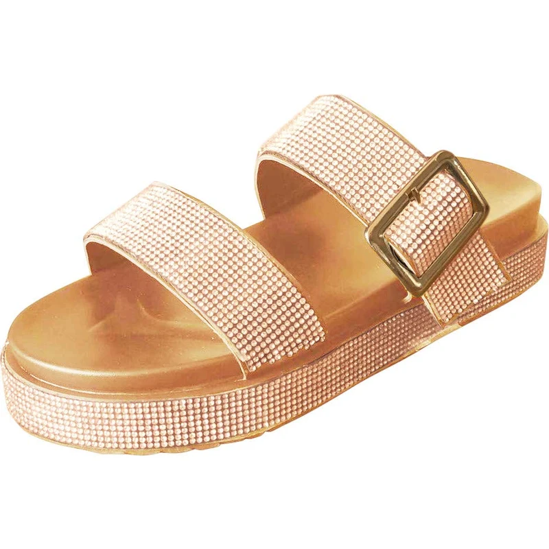 Ciabatte fucsia donna da mare in gomma modello infradito con strass GRIFF | Scarpe&Scarpe