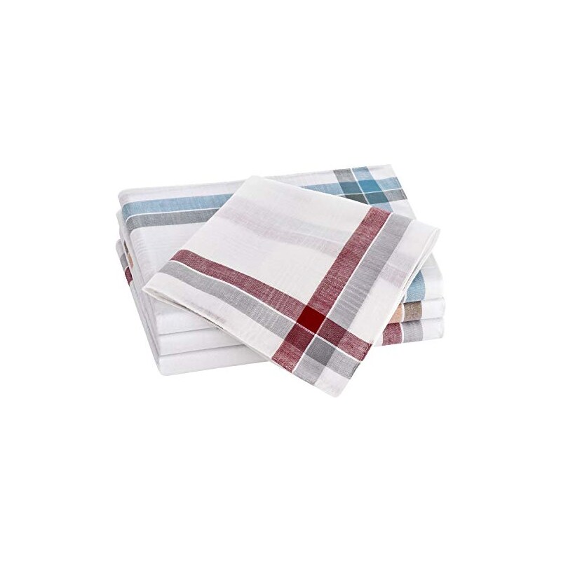 Fazzoletti In Cotone 100% Donna - 3 Pezzi 35x35cm Modello P05 Con Confezione Regalo - Foto 3