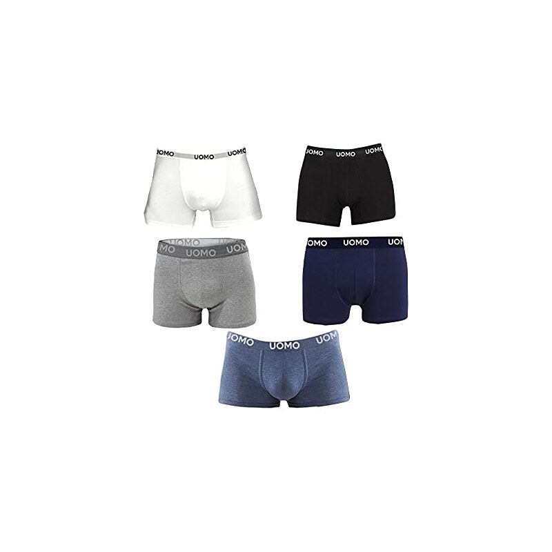 Boxer Uomo SSC Napoli – Confezione Da 2 (nero E Bianco) – Cotone Elasticizzato, Ufficiale