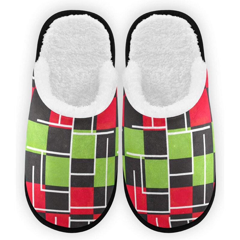 Pantofole donna invernali antiscivolo con bordo bianco – Preziosa Home