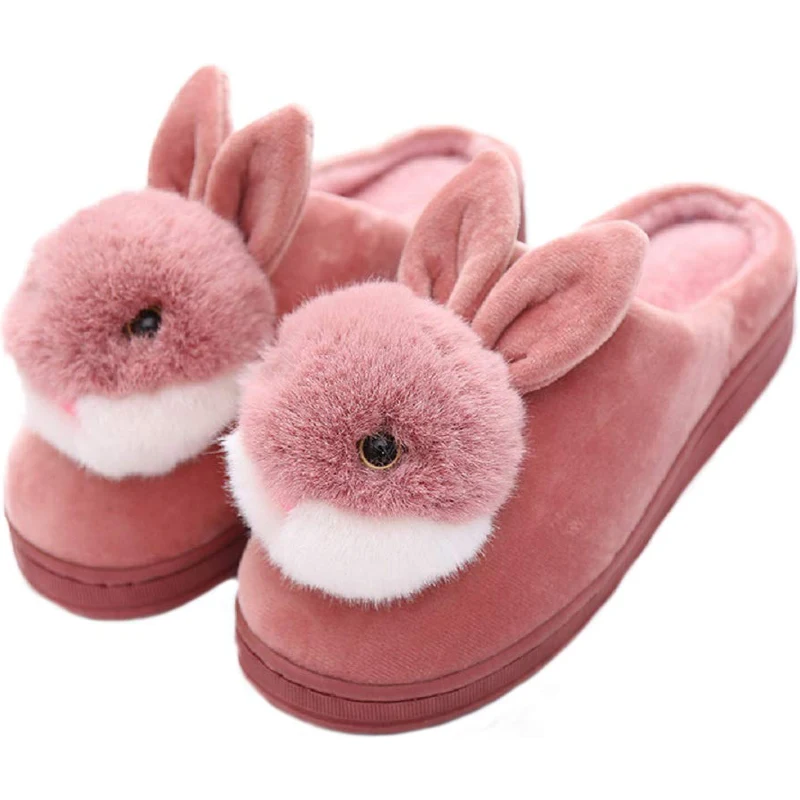 SHIXIAOSHU Graziose Pantofole A Forma Di Coniglietto Pantofole In Peluche Calde E 1325911
