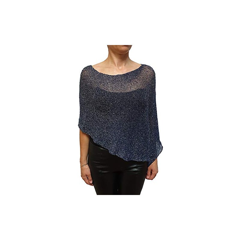 Mimosa Donna Poncho Piccolo A Manica Pipistrello A Rete In Pizzo Lavorato All Uncinetto Taglia Unica Purple 103672750
