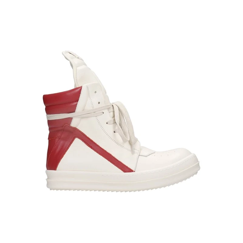Rick Owens Sneakers Geobasket in Pelle Bianca - Stileo.it