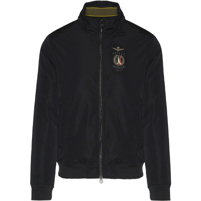 Aeronautica Militare giubbino imbottito bambino con cappuccio nero