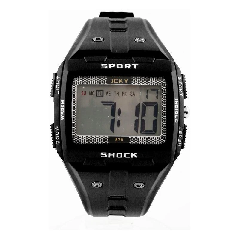 JCKY Orologio rettangolare da polso multifunzione Orologi uomo