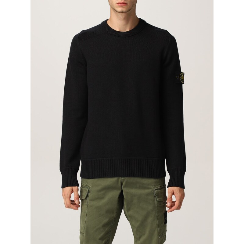 Maglia girocollo in filato di cotone 8016507D3 Stone Island