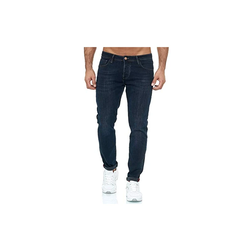 Regular fit used jeans voor heren in Blauw - PLAYER