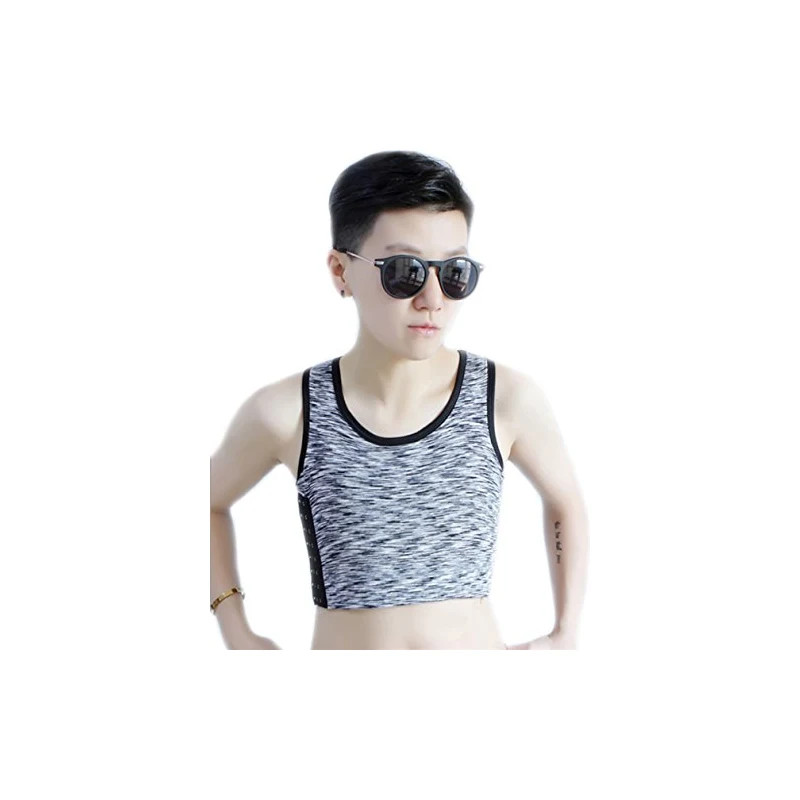 Binder Poitrine Respirant BaronHong - Haut Tank Top Masculinisant, Maille Stretch, Pour Poitrine Plate