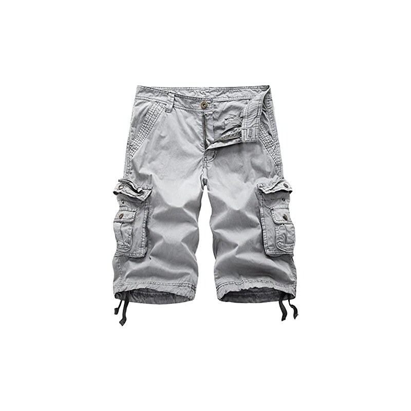 Kruze Uomo Cargo Pantaloncini Con Tasconi Vita Elasticizzata - Foto 8