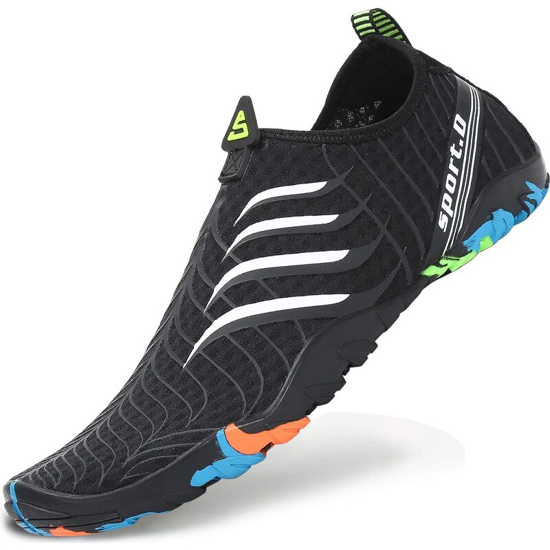 Scarpe Da Immersione Uomo Ruixia In Neoprene 3mm - Antiscivolo, Con Cinturino In Velcro, Per Snorkeling E Surf, Nero