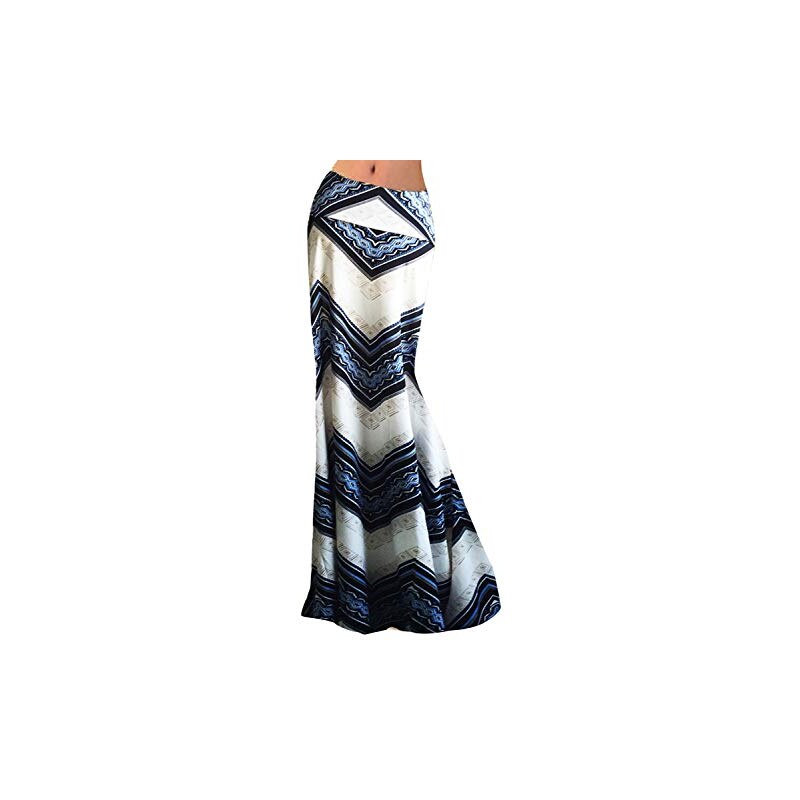 CFLONGE Gonna Lunga Maxi Da Donna, Vita Alta, Tessuto Fluido In Viscosa, Modello Boemia A Campana, Taglie Forti Fino A XXL, Raissa Metallizzata