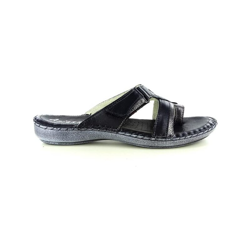 Bocciolo 613 - Ciabatte Uomo In Vera Pelle Con Doppia Fascia Incrociata - Marrone - Made In Italy - Taglia 39 EU - 2