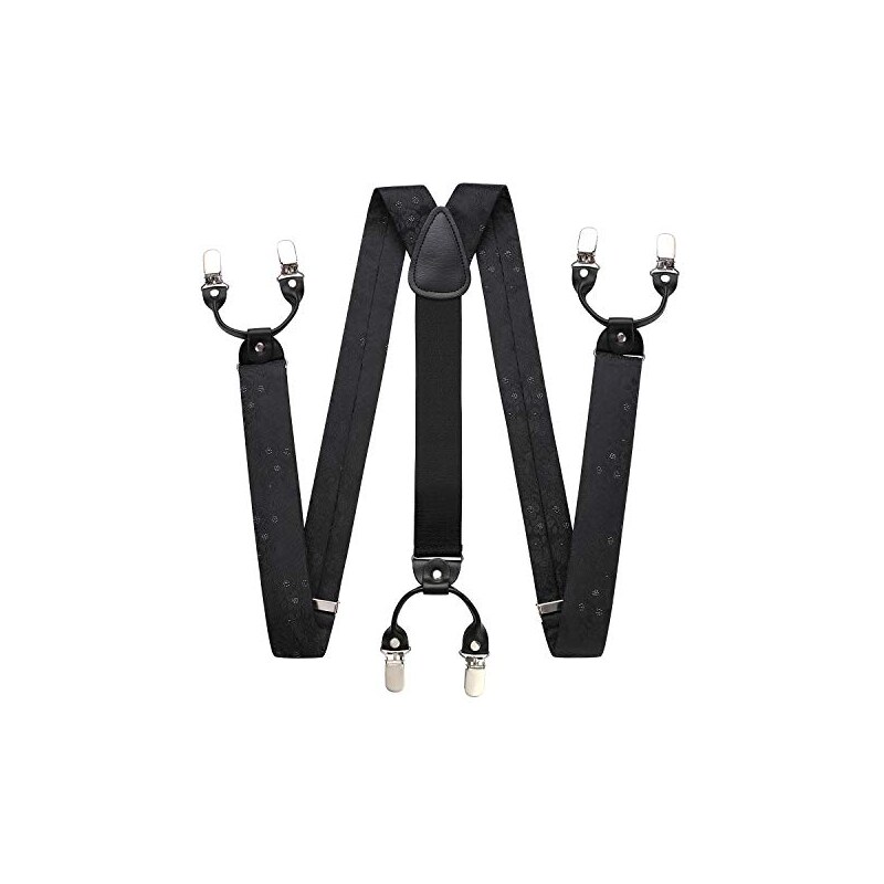 Bretelle Con Clip Metalliche Bretelle Oregon Con Clip Metallico - Larghezza 5 Cm, Nero, 120 Cm, Per Tutti I Pantaloni Bretelle Regolabili 5cm - Foto 6