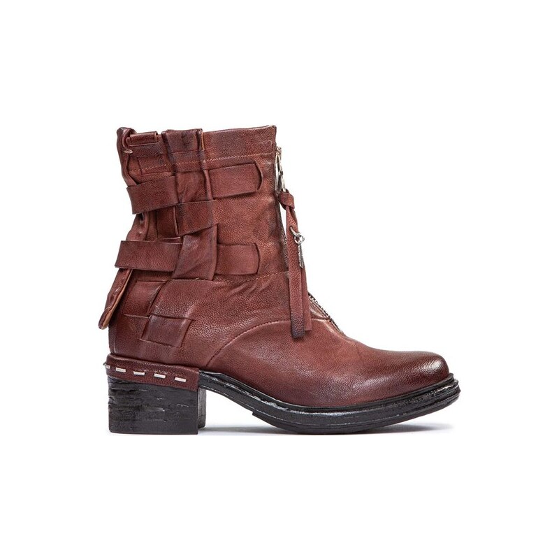 AS98 tronchetti NOVASUPER con intreccio in pelle cuoio