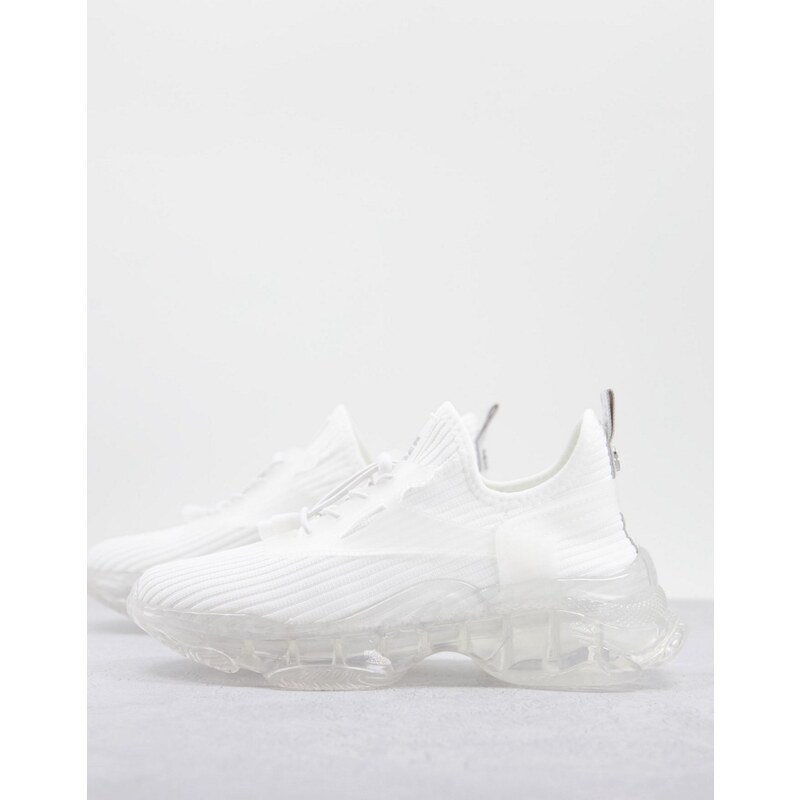 Steve Madden - Match-K - Sneakers bianche con suola traslucida-Bianco