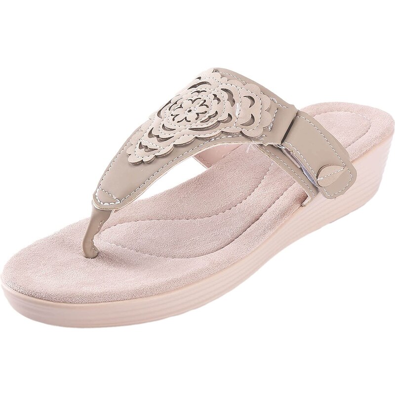 Sandali Piatti Donna Donna Slip On Borchie Trapuntati Festa - Foto 6