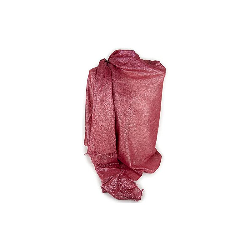Sciarpa Metallizzata Glitter Scialle Brillante Foulard Donna Coprispalle Blu Argento 7438633415541 - Foto 5