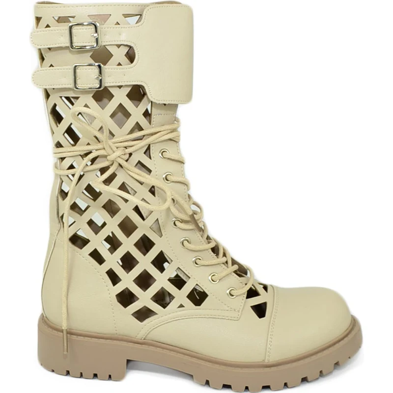 Stivaletto Estivo Stivaletti Da Donna Con Lacci Malu Shoes Anfibi