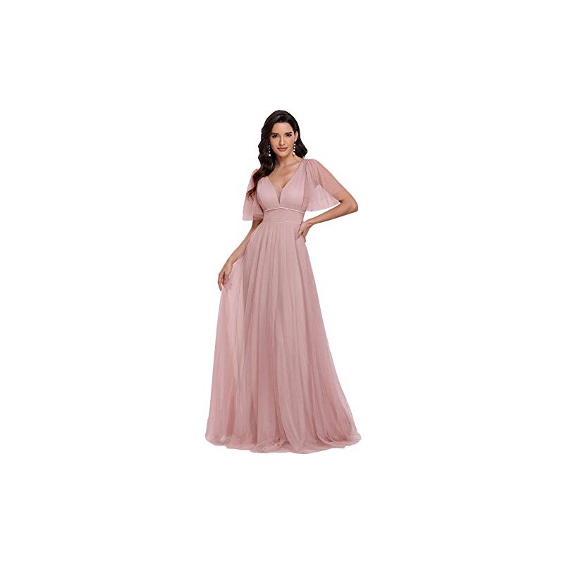 Ever Pretty Elegante Abiti Da Damigella In Tulle Glitterato Donna