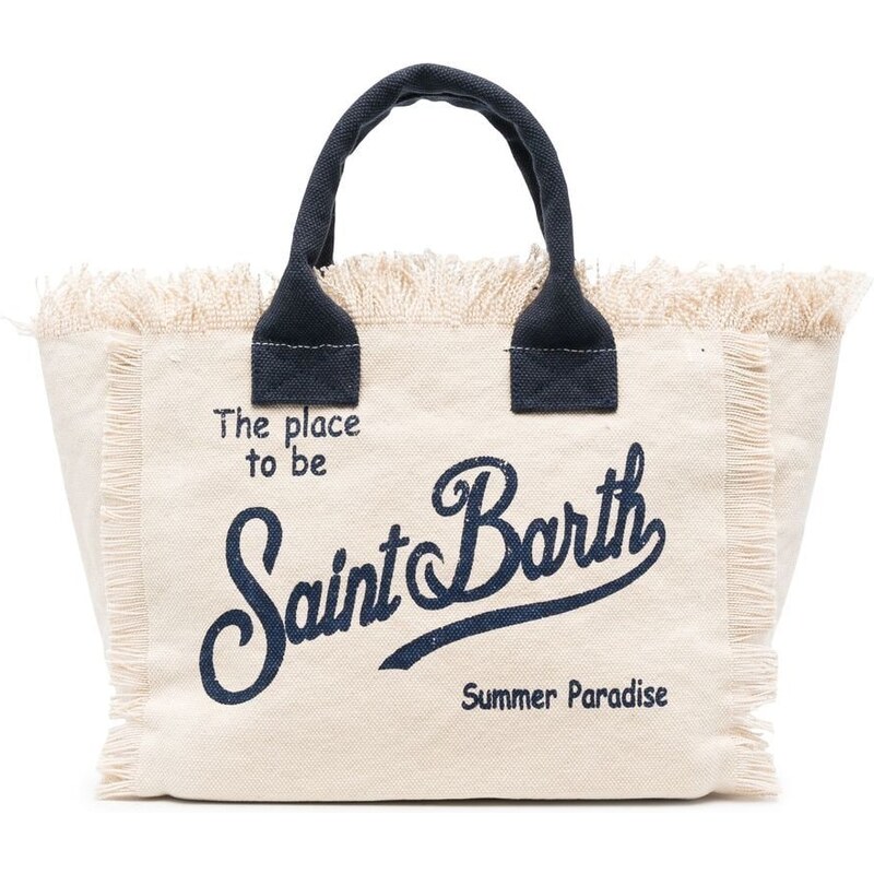 Borsa A Tracolla Donna Saint Barth In Tela Multicolore - Nuova Con Etichette