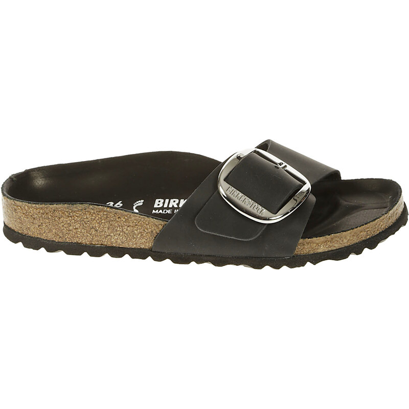 Sandali Birkenstock Madrid Big, Donna, In Liquirizia (pelle Naturale), Plantare Anatomico