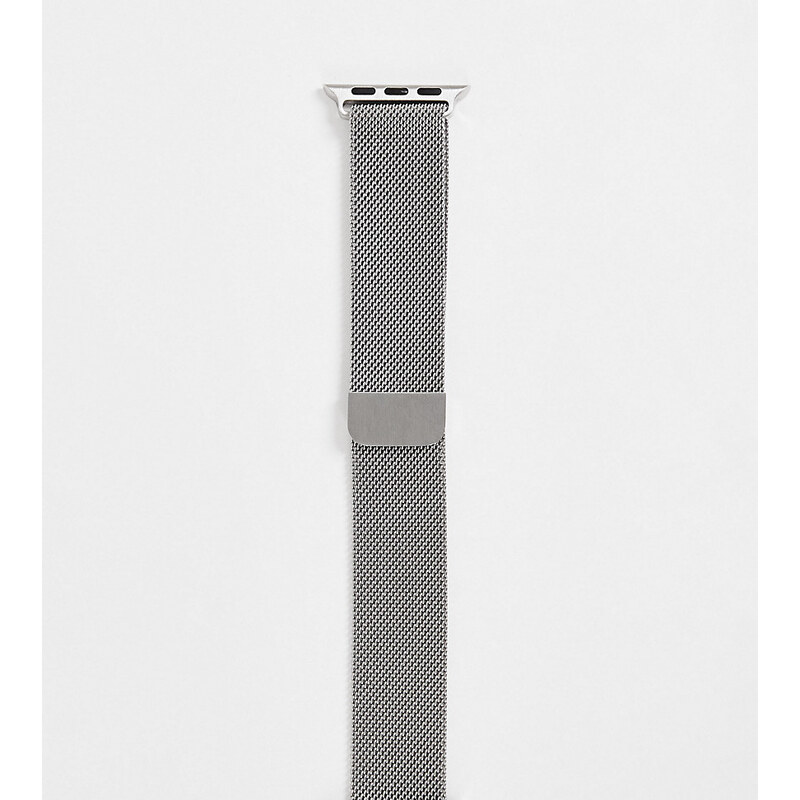 Faded Future - Cinturino per orologio smartwatch in rete color argento
