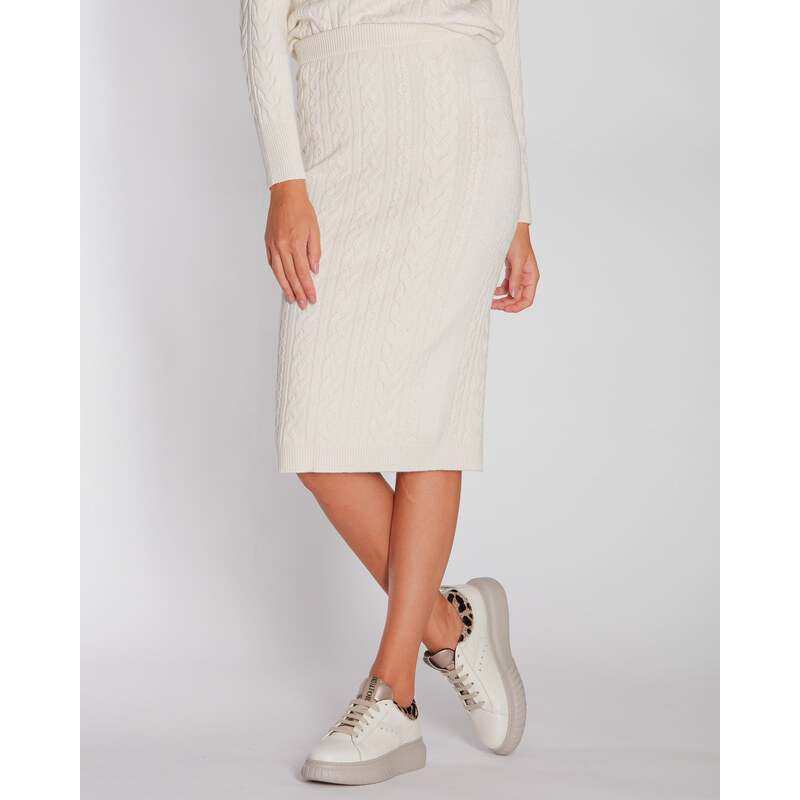 Twinset Completo Gonna E Maglia Di Lana 2023 Autunno Top Brand