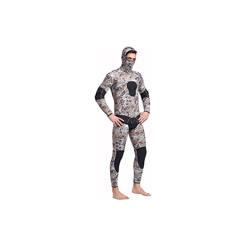Tuta subacquea da 5 mm, in neoprene, da uomo, da donna, a parete