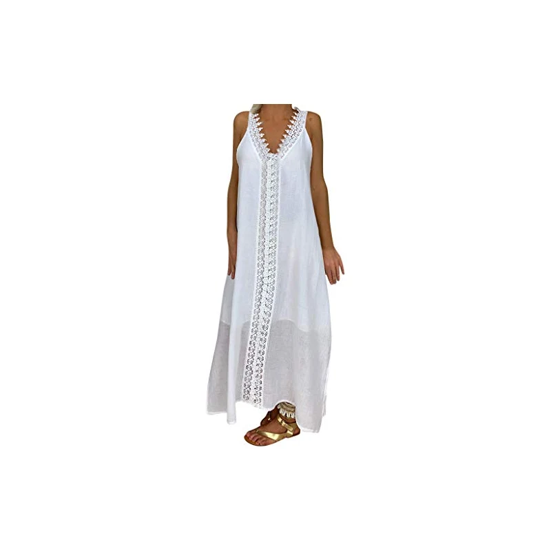 Floerns Abito Lungo Maxi Plus Size Floreale | Halter Senza Maniche Con Coda Di Pesce
