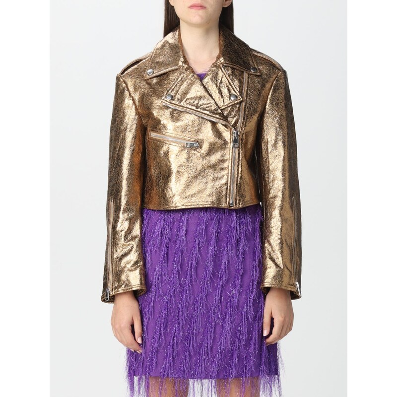 Chiodo Just Cavalli in pelle metallizzata Chiodo Just Cavalli in pelle metallizzata