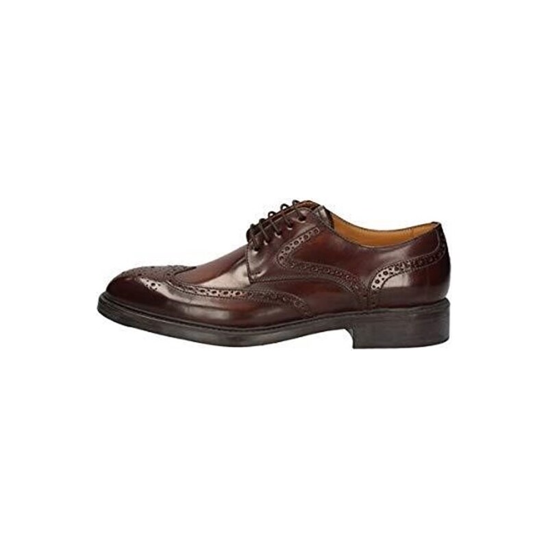 CAMPANILE Scarpe Derby Inglese Casual Uomo T160 Pelle Marrone Originale AI New