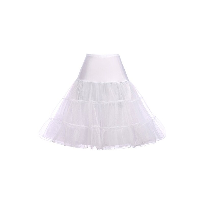Sottogonna Vintage Anni '50 In Tulle | Multistrato Con Vita Elastica | Per Costumi E Feste