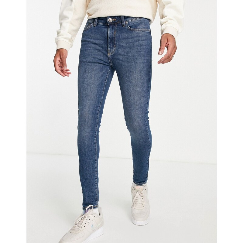 New Look - Jeans super skinny blu medio
