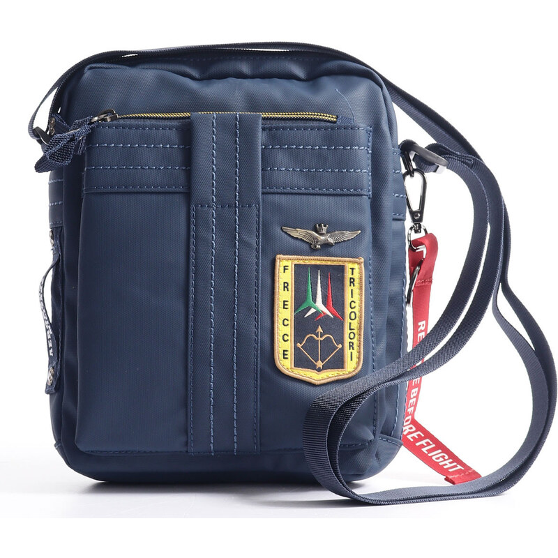 Aeronautica Militare Sac Banane Frecce Tricolori Vert - Marsupio En Tissu Technique Caoutchouté 21,5 X 10 X 14,5 Cm
