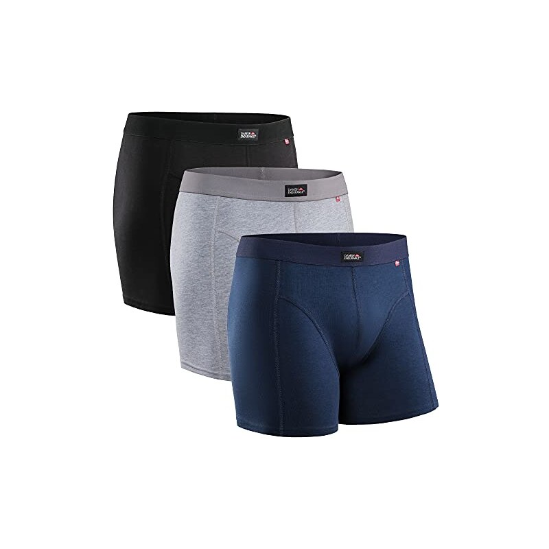 Jockey Boxers JOCKEY Bauletto In Cotone Elasticizzato Grigio/rosso/nero Boxer Costume Bianco Uomo - Foto 9