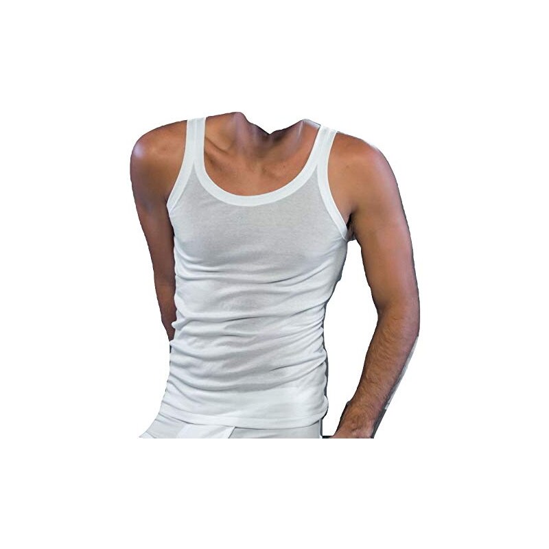 Canotta Bianco Large White Ranger – Maglietta Power Ranger Uomo – Cotone, Manica Corta