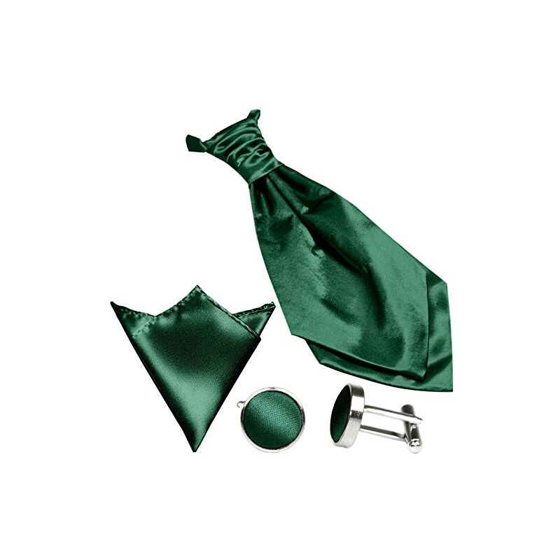 Set coordinato uomo cravatte con gemelli e pochette blu elegante