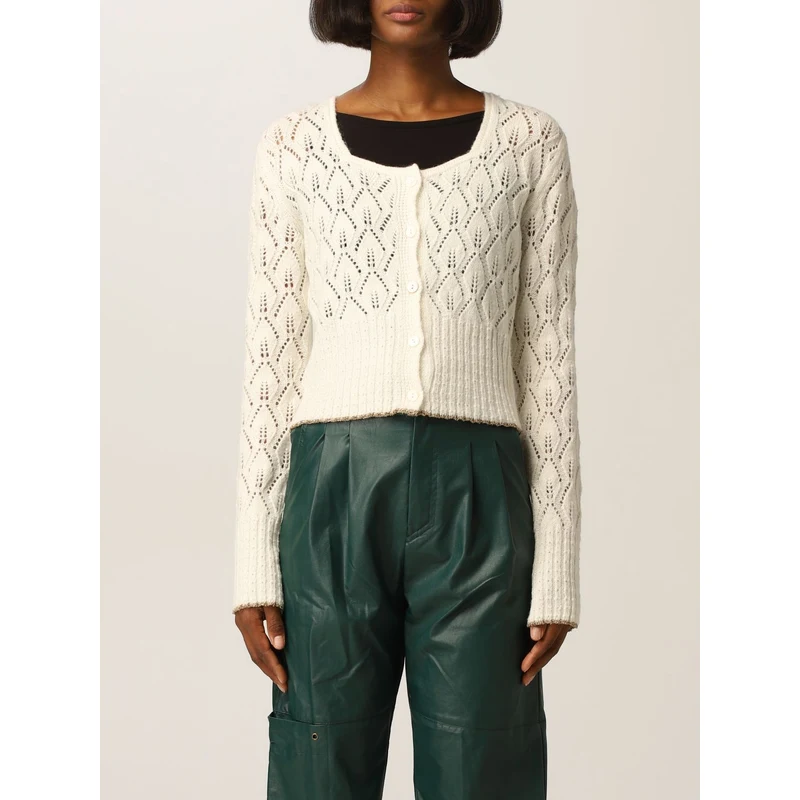 TWINSET: Maglia Traforata - Grigio | Maglia Twinset 242TP3791 Online Su