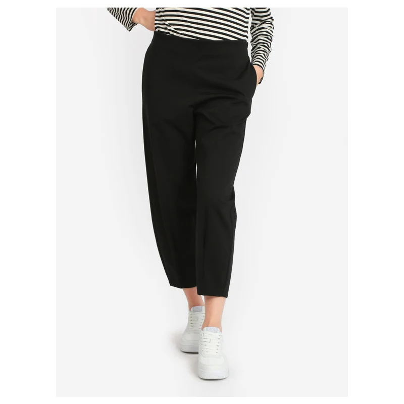 Wendy Trendy Pantaloni donna oversize a palloncino Pantaloni Casual donna  Nero