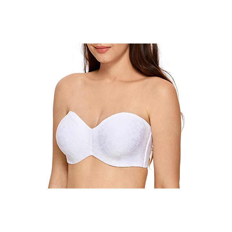Dobreva Donna Reggiseno Pizzo Senza Spalline Con Ferretto Invisibile Naturale 4c 117738004