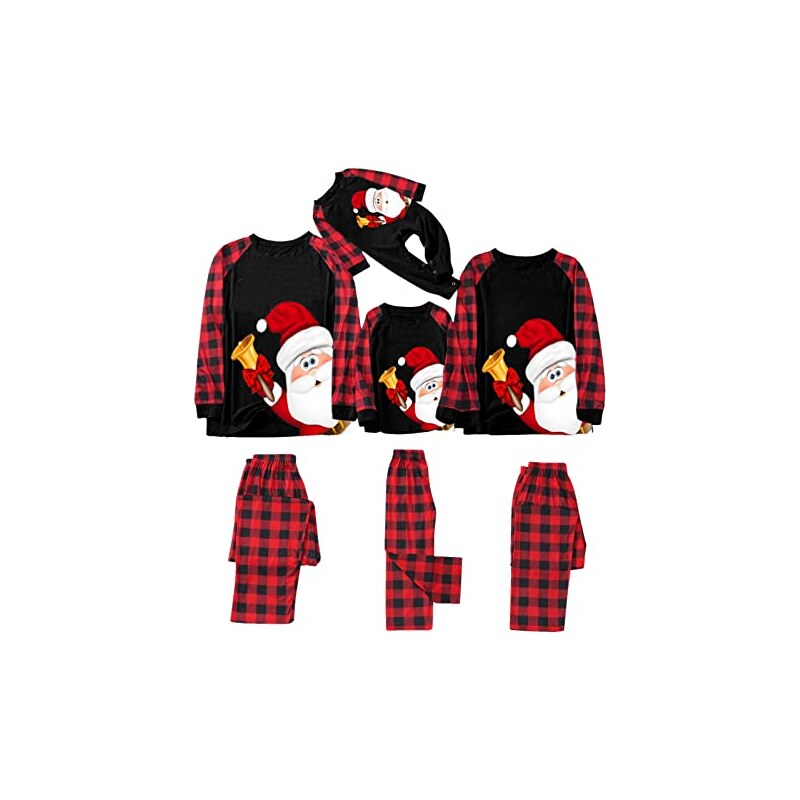 Pigiama Famiglia Natale - Set Top E Pantaloni Lunghi, Cotone, Regalo Perfecto Per Festività - Foto 9