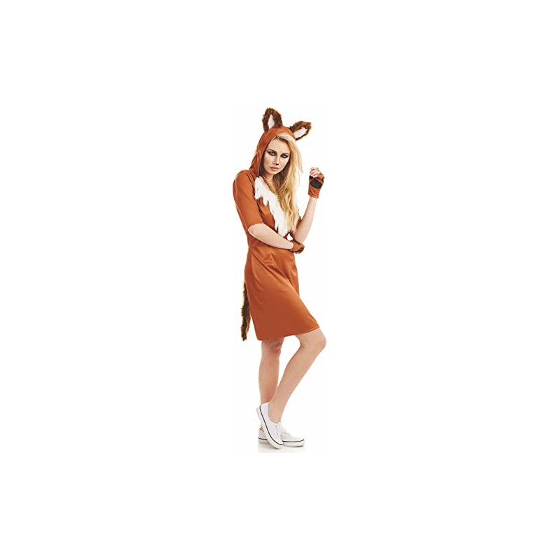 Fun Shack Costume Volpe Donna, Vestito Volpe, Costume Carnevale