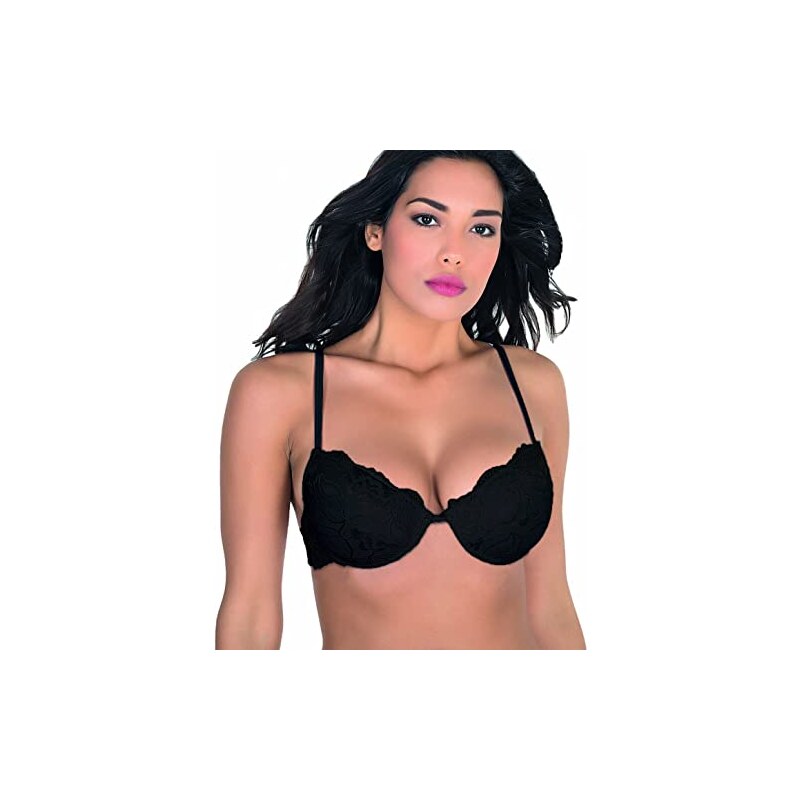 Ulla Popken STRAPPY SCALLOPED - Reggiseno con ferretto - black/nero