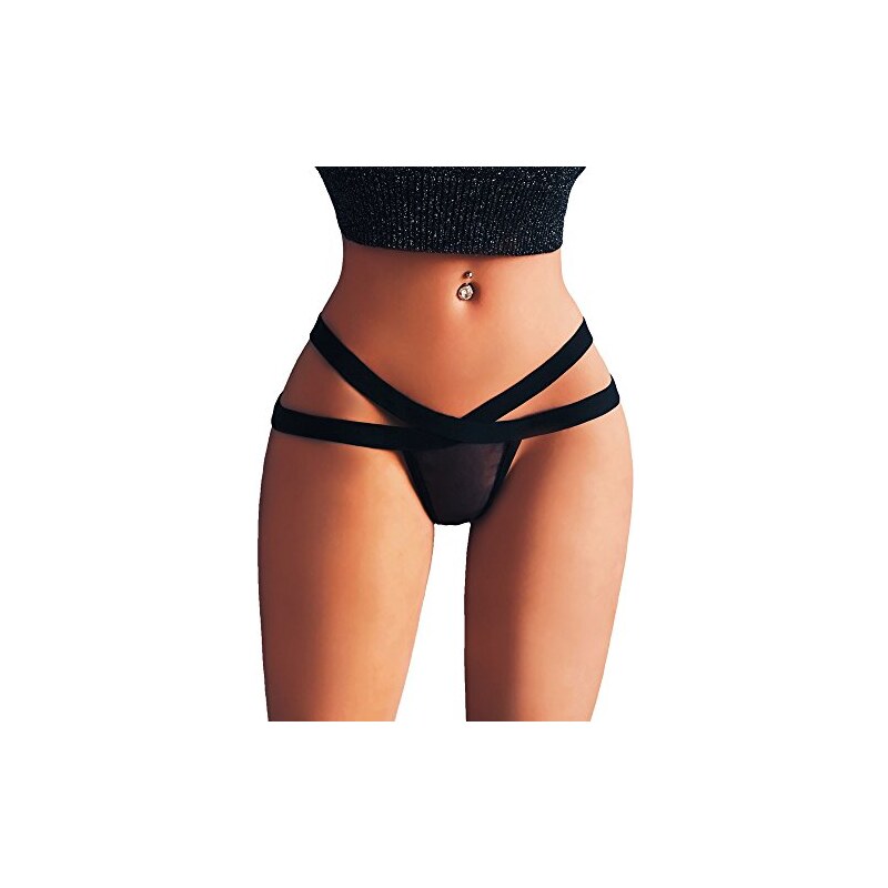 Liangtuohai Tanga Donna Sexy Pizzo Trasparente Con Nastro Mutande Perizomi Pizzo G String Tanga