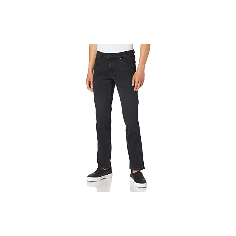Wrangler Authentics Klassieke jeans met comfortabele taille voor heren, Blauw, 42W / 30L