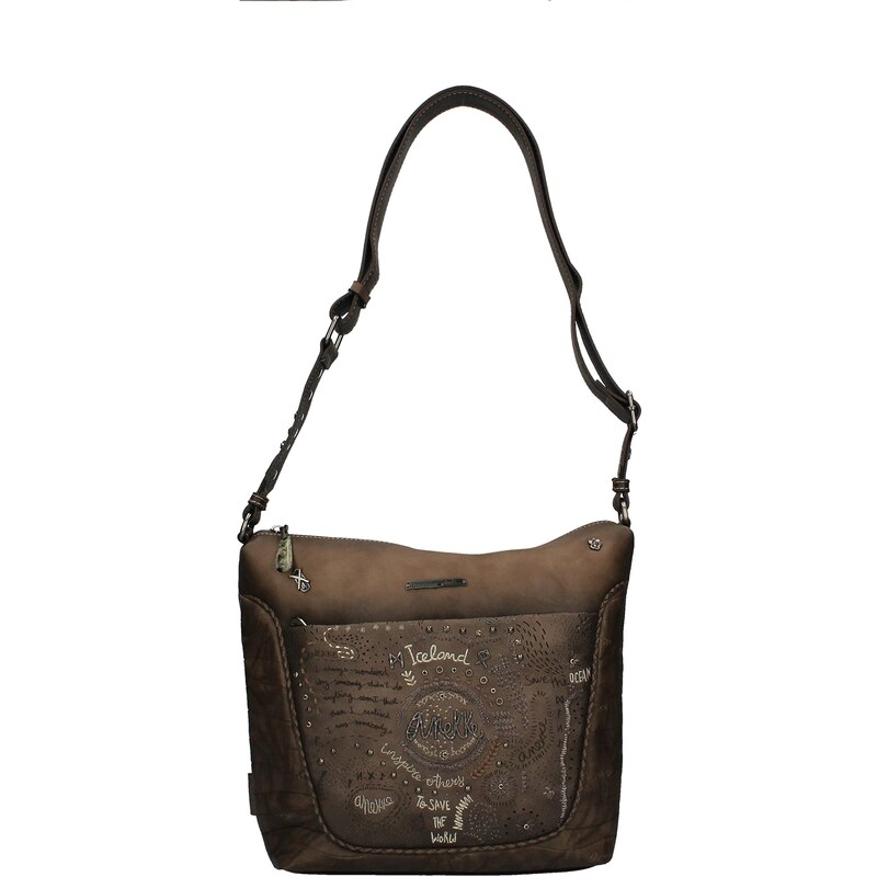 Anekke - Borsa da Donna - Borsa a Tracolla Grande in finta pelle con 2 manici - Chiusura a cerniera ia - Accessori e Accessori da Donna - Misure 40x29x16 cm, multicolore, Talla única