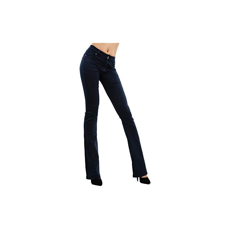 Silence pantaloni a zampa donna Pearly bianco latte