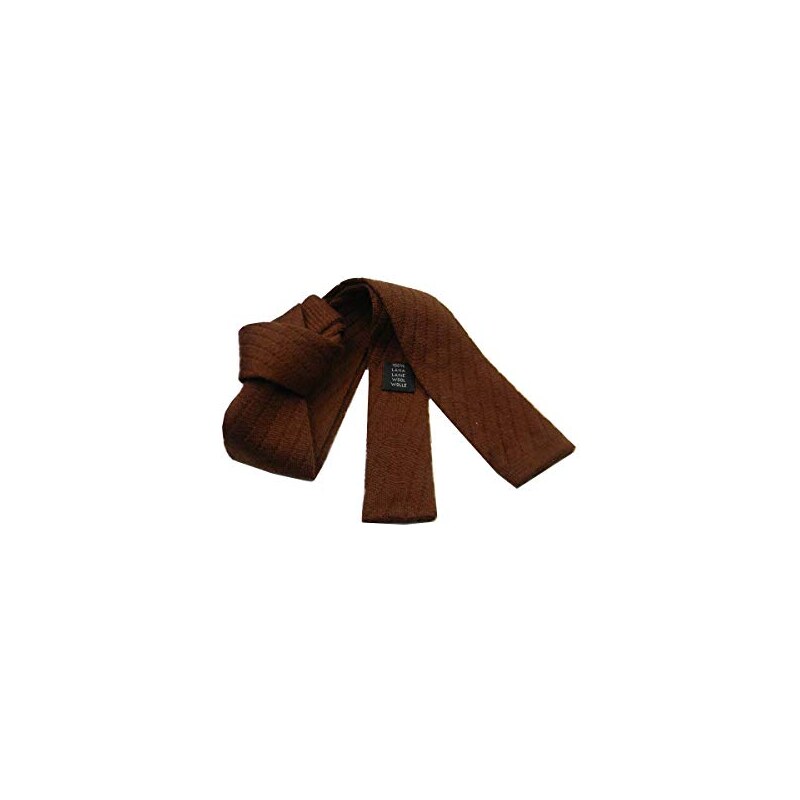 TigerTie Cravatta Sottile In Seta Nera A Quadri – Taglio Skinny 6 Cm X 150 Cm – 100% Seta - 4