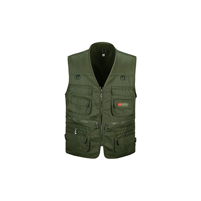 Gilet Da Pesca Estivo Yimoon Uomo – Leggero Con 8 Tasche – Safari E Lavoro All'aperto – Taglie S-XL